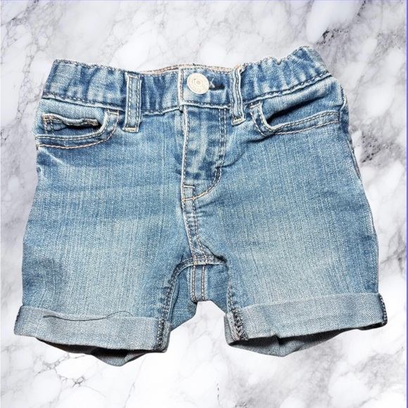 GAP Other - BabyGap 1969 Denim Shorts 12-18 Months Light Wash Cuffed Toddler Jeans